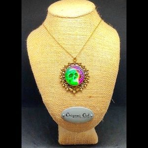 Halloween inspired Skull Necklace.
